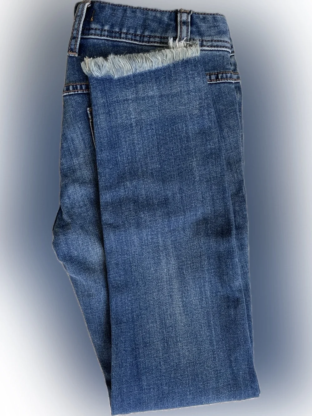 Free People Frayed Hem Skinny Jeans - Tupelo Blue